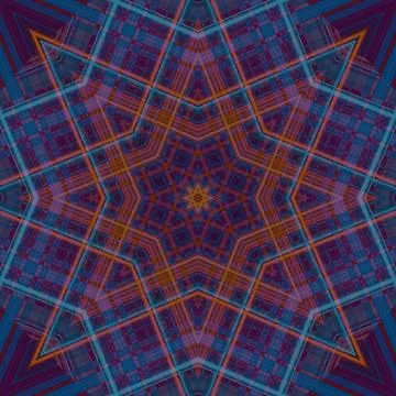 Star seamless pattern. Line pattern.  Kaleidoscopic background 写真素材