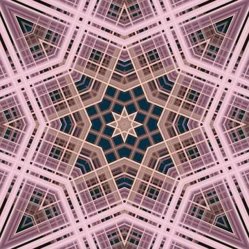 Star seamless pattern. Line pattern.  Kaleidoscopic background Stock Photos