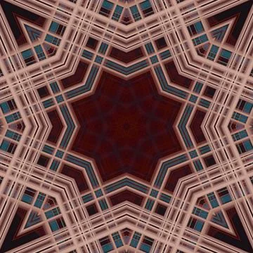 Star seamless pattern. Line pattern.  Kaleidoscopic background Foto stock