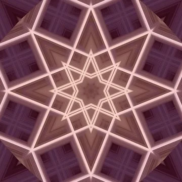 Star seamless pattern. Line pattern.  Kaleidoscopic background Foto stock
