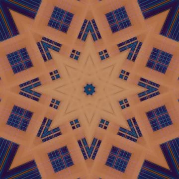 Star seamless pattern. Line pattern.  Kaleidoscopic background 스톡 사진