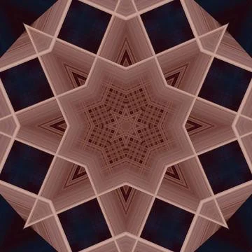 Star seamless pattern. Line pattern.  Kaleidoscopic background Foto stock