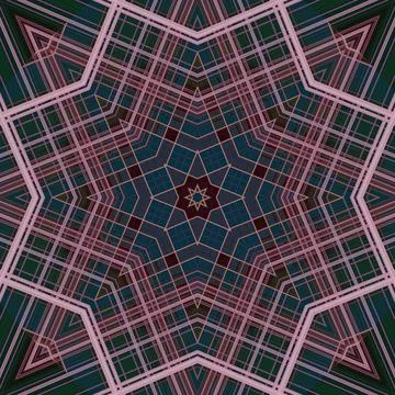 Star seamless pattern. Line pattern.  Kaleidoscopic background Foto stock
