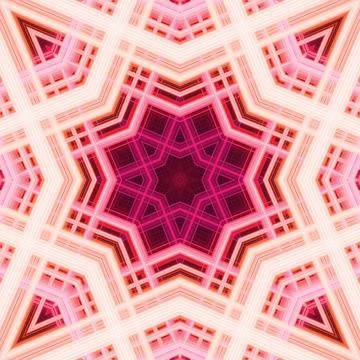 Star seamless pattern. Line pattern.  Kaleidoscopic background Foto stock