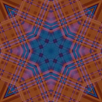 Star seamless pattern. Line pattern.  Kaleidoscopic background Foto stock
