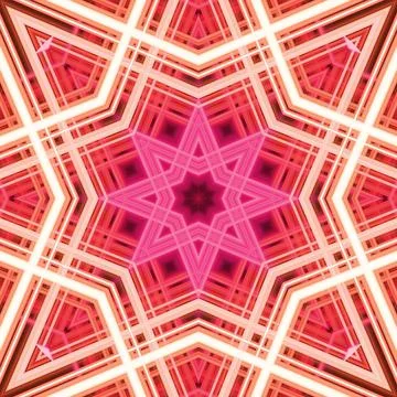 Star seamless pattern. Line pattern.  Kaleidoscopic background Stock Photos