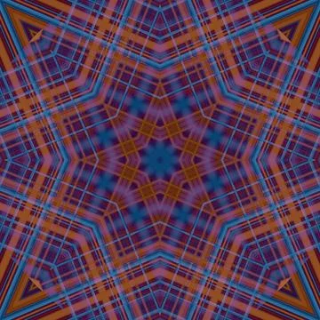 Star seamless pattern. Line pattern.  Kaleidoscopic background Foto stock