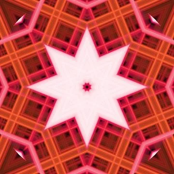 Star seamless pattern. Line pattern.  Kaleidoscopic background Stock Photos