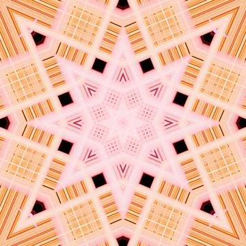 Star seamless pattern. Line pattern.  Kaleidoscopic background Foto stock