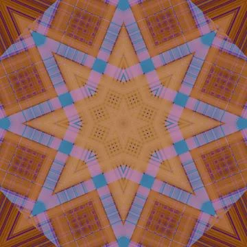 Star seamless pattern. Line pattern.  Kaleidoscopic background Foto stock