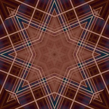 Star seamless pattern. Line pattern.  Kaleidoscopic background Foto stock
