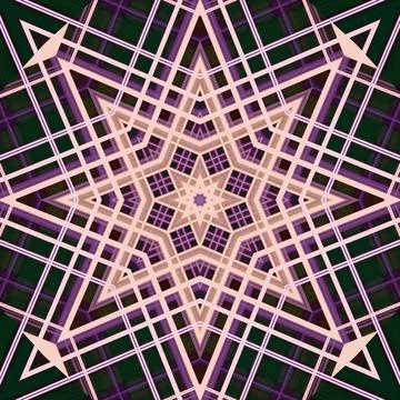 Star seamless pattern. Line pattern.  Kaleidoscopic background Foto stock