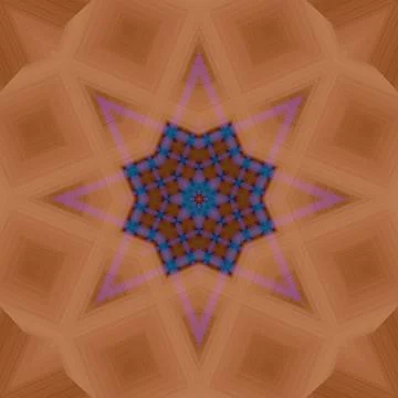 Star seamless pattern. Line pattern.  Kaleidoscopic background Foto stock