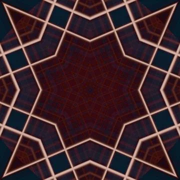 Star seamless pattern. Line pattern.  Kaleidoscopic background Foto stock