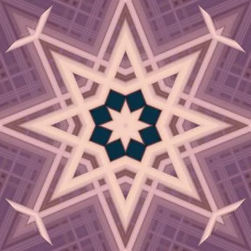Star seamless pattern. Line pattern.  Kaleidoscopic background 스톡 사진