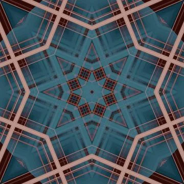 Star seamless pattern. Line pattern.  Kaleidoscopic background Foto stock