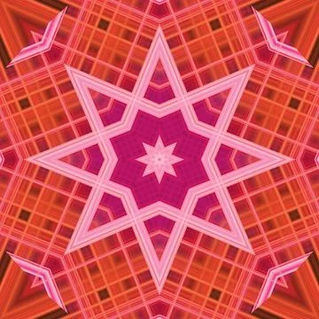 Star seamless pattern. Line pattern.  Kaleidoscopic background Foto stock