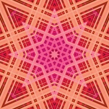 Star seamless pattern. Line pattern.  Kaleidoscopic background 写真素材