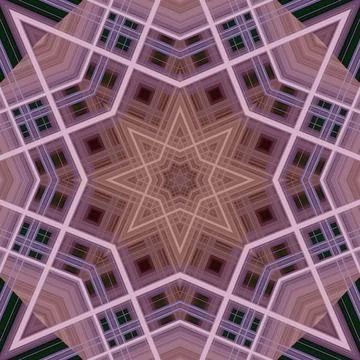 Star seamless pattern. Line pattern.  Kaleidoscopic background Foto stock
