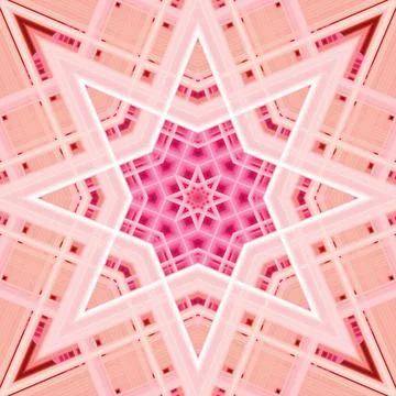 Star seamless pattern. Line pattern.  Kaleidoscopic background 写真素材