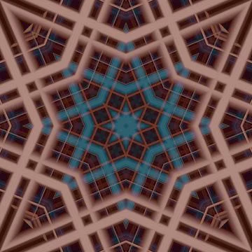 Star seamless pattern. Line pattern.  Kaleidoscopic background 스톡 사진