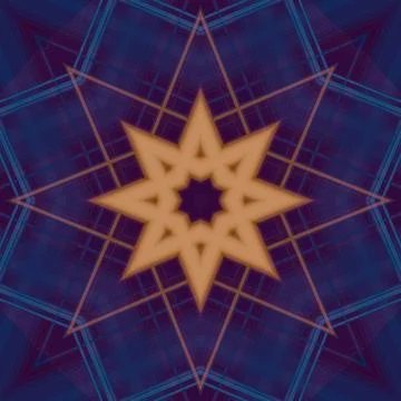 Star seamless pattern. Line pattern.  Kaleidoscopic background 스톡 사진