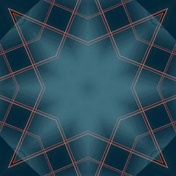 Star seamless pattern. Line pattern.  Kaleidoscopic background Foto stock