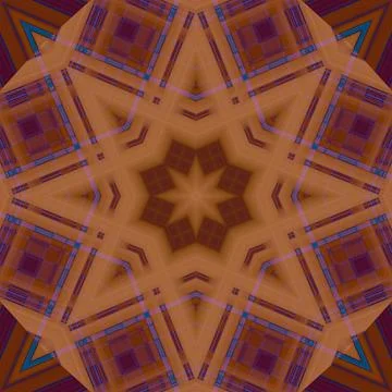 Star seamless pattern. Line pattern.  Kaleidoscopic background Foto stock