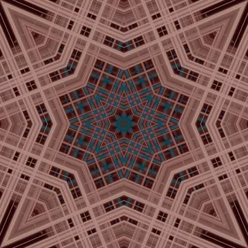 Star seamless pattern. Line pattern.  Kaleidoscopic background Stock Photos