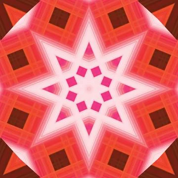 Star seamless pattern. Line pattern.  Kaleidoscopic background Stock Photos