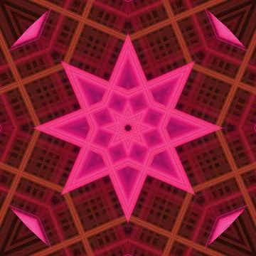 Star seamless pattern. Line pattern.  Kaleidoscopic background Foto stock