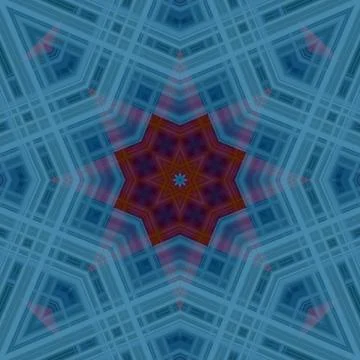 Star seamless pattern. Line pattern.  Kaleidoscopic background 스톡 사진