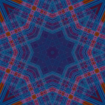 Star seamless pattern. Line pattern.  Kaleidoscopic background Foto stock