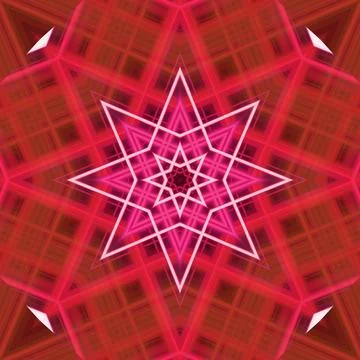 Star seamless pattern. Line pattern.  Kaleidoscopic background Foto stock