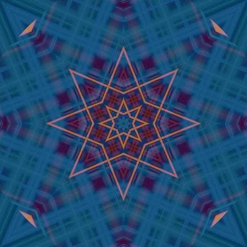 Star seamless pattern. Line pattern.  Kaleidoscopic background 스톡 사진
