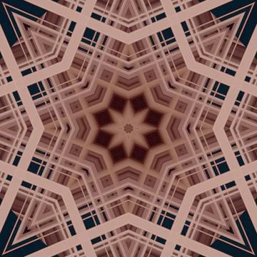 Star seamless pattern. Line pattern.  Kaleidoscopic background Foto stock