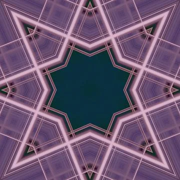 Star seamless pattern. Line pattern.  Kaleidoscopic background Foto stock