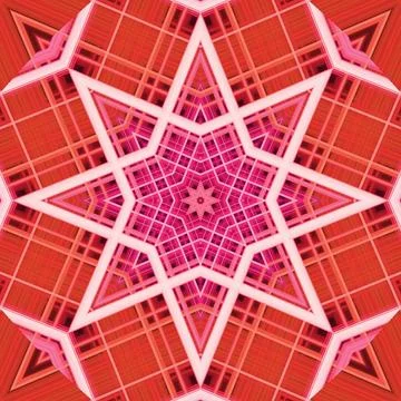Star seamless pattern. Line pattern.  Kaleidoscopic background Foto stock