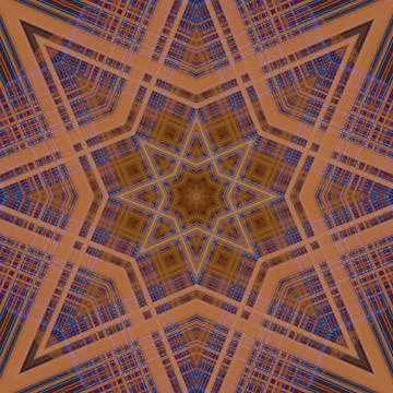 Star seamless pattern. Line pattern.  Kaleidoscopic background Stock Photos