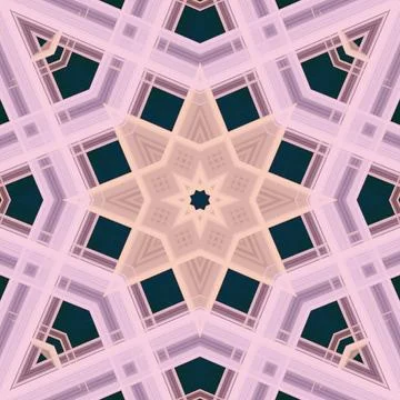 Star seamless pattern. Line pattern.  Kaleidoscopic background Foto stock