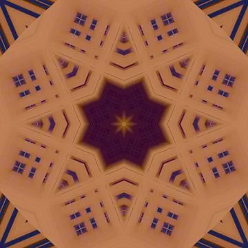 Star seamless pattern. Line pattern.  Kaleidoscopic background Foto stock
