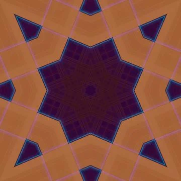Star seamless pattern. Line pattern.  Kaleidoscopic background 스톡 사진