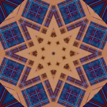 Star seamless pattern. Line pattern.  Kaleidoscopic background Stock Photos