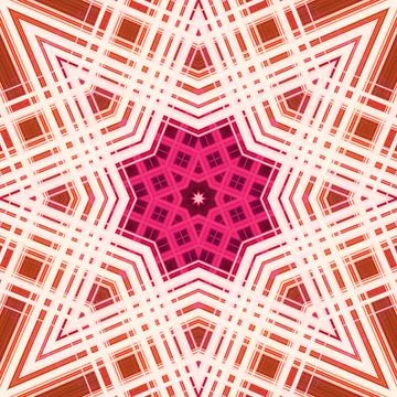 Star seamless pattern. Line pattern.  Kaleidoscopic background 写真素材