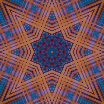 Star seamless pattern. Line pattern.  Kaleidoscopic background Stock Photos