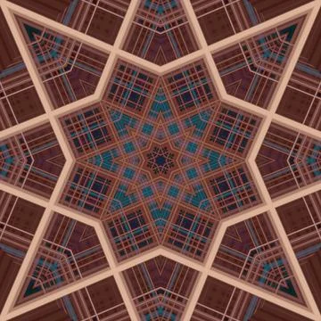 Star seamless pattern. Line pattern.  Kaleidoscopic background 写真素材
