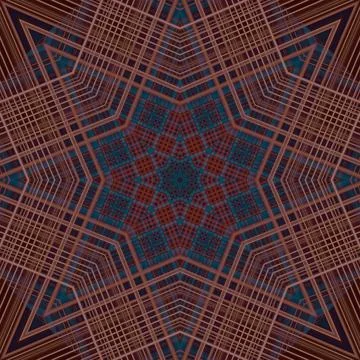 Star seamless pattern. Line pattern.  Kaleidoscopic background Stock Photos
