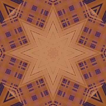 Star seamless pattern. Line pattern.  Kaleidoscopic background Foto stock