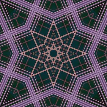 Star seamless pattern. Line pattern.  Kaleidoscopic background 写真素材
