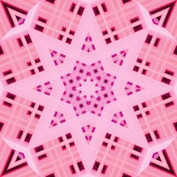 Star seamless pattern. Line pattern.  Kaleidoscopic background Foto stock